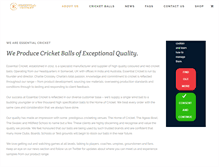 Tablet Screenshot of essentialcricket.com